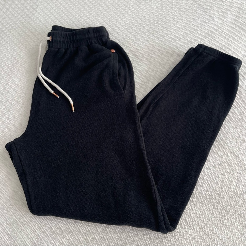 Volcom True To This Black Sweatpants Women's S Cozy Gorpcore Minimalist Classic